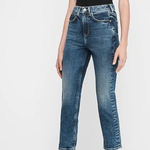 Express super high rise mom jeans size 6
